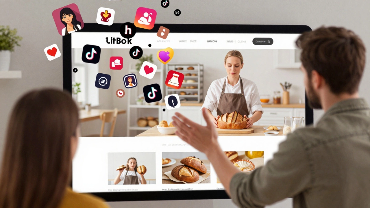 Client reaching for chaotic website elements while being guided toward a clean, human-centered design.